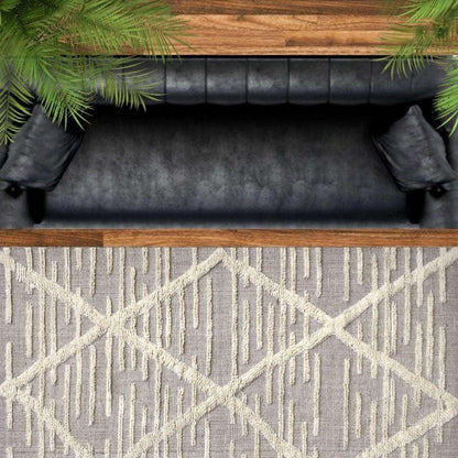 Rain Woven Wool 6X9 Rug