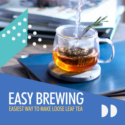 Infusion Glass Tea Cup with Infuser for Loose Tea