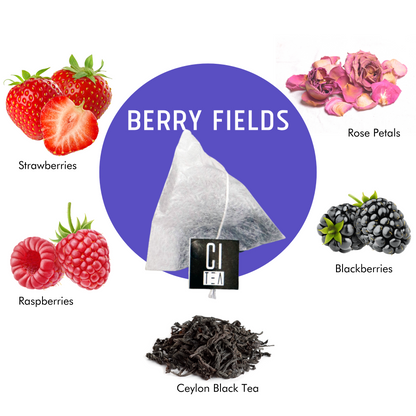 Berry Fields, Berry Tea Pyramid Tea Bags