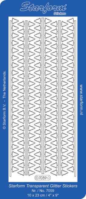 Deco Stickers - Border Christmas Tree