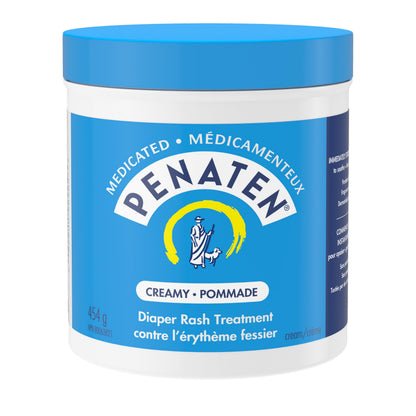 Penaten Medicated Diaper Rash Cream with 13% Zinc Oxide for Baby and Adult Essentials - Soothes, Heals & Protects Sore Skin, Paraben-Free, Fragrance-Free, Dermatologist Tested - 454 Grams 🍁 All In One Marketplace Canada