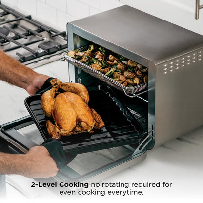 Ninja DT201C, Foodi 10-in-1 XL Pro Air Fry Oven, Stainless steel, 1800W (Canadian version) 🍁 All In One Marketplace Canada