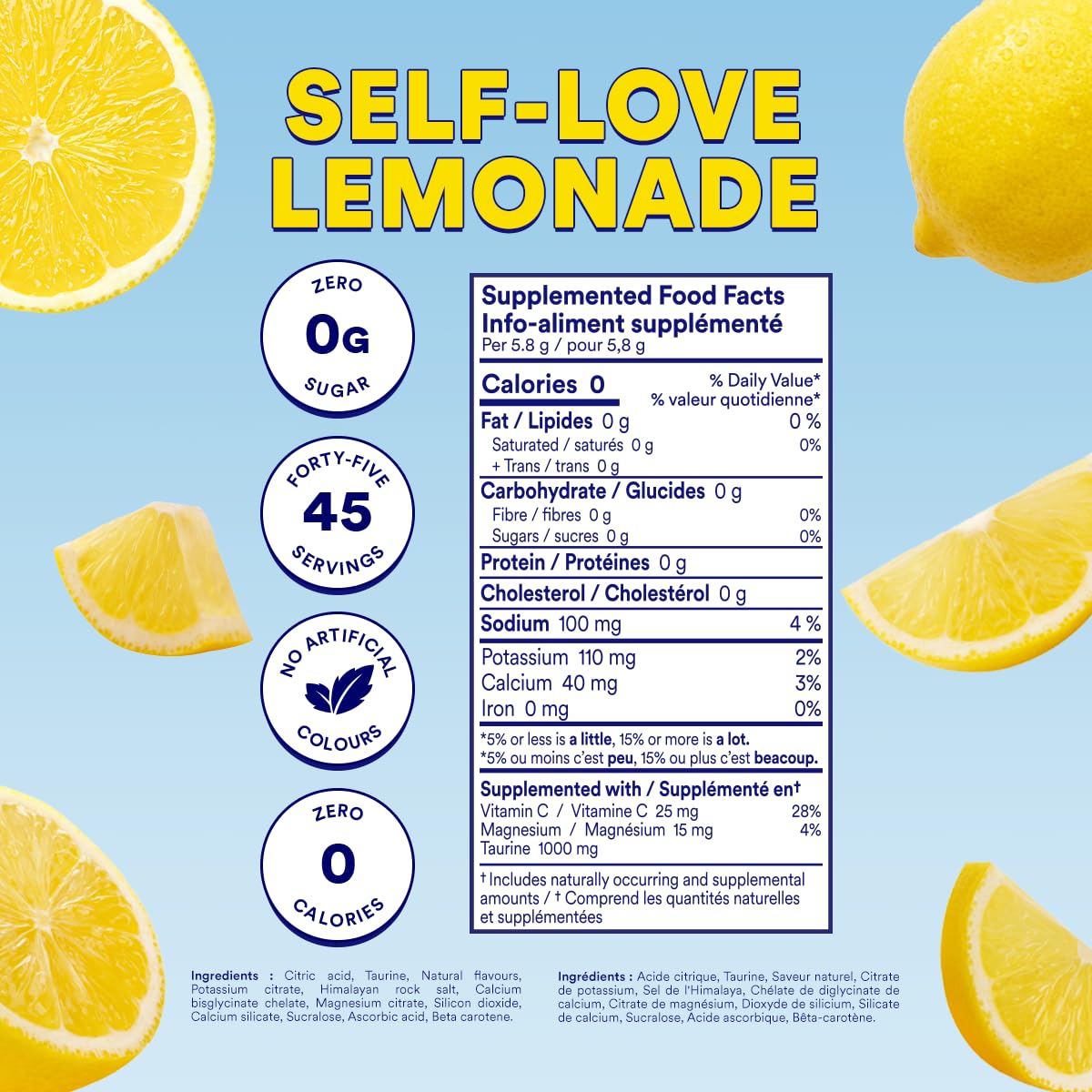 Cira Hydration Electrolytes Packets - Cira x Alicia McCarvell's Electrolyte Powder, Sugar Free w/Himalayan Salt & Magnesium, Daily On-the-Go Hydration Packets - Self Love Lemonade, 20 Servings 🍁 All In One Marketplace Canada