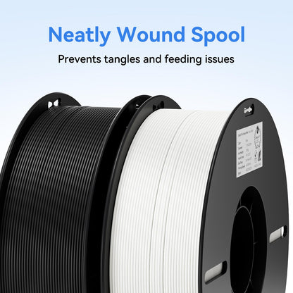 Filament 1.75mm 2 Packs for 3D Printing, Cost-Effective Ender PLA Filament 3D Printers, No-Tangling, Strong Bonding and Overhang Performance Dimensional Accuracy +/-0.02mm, White & Black 🍁 All In One Marketplace Canada
