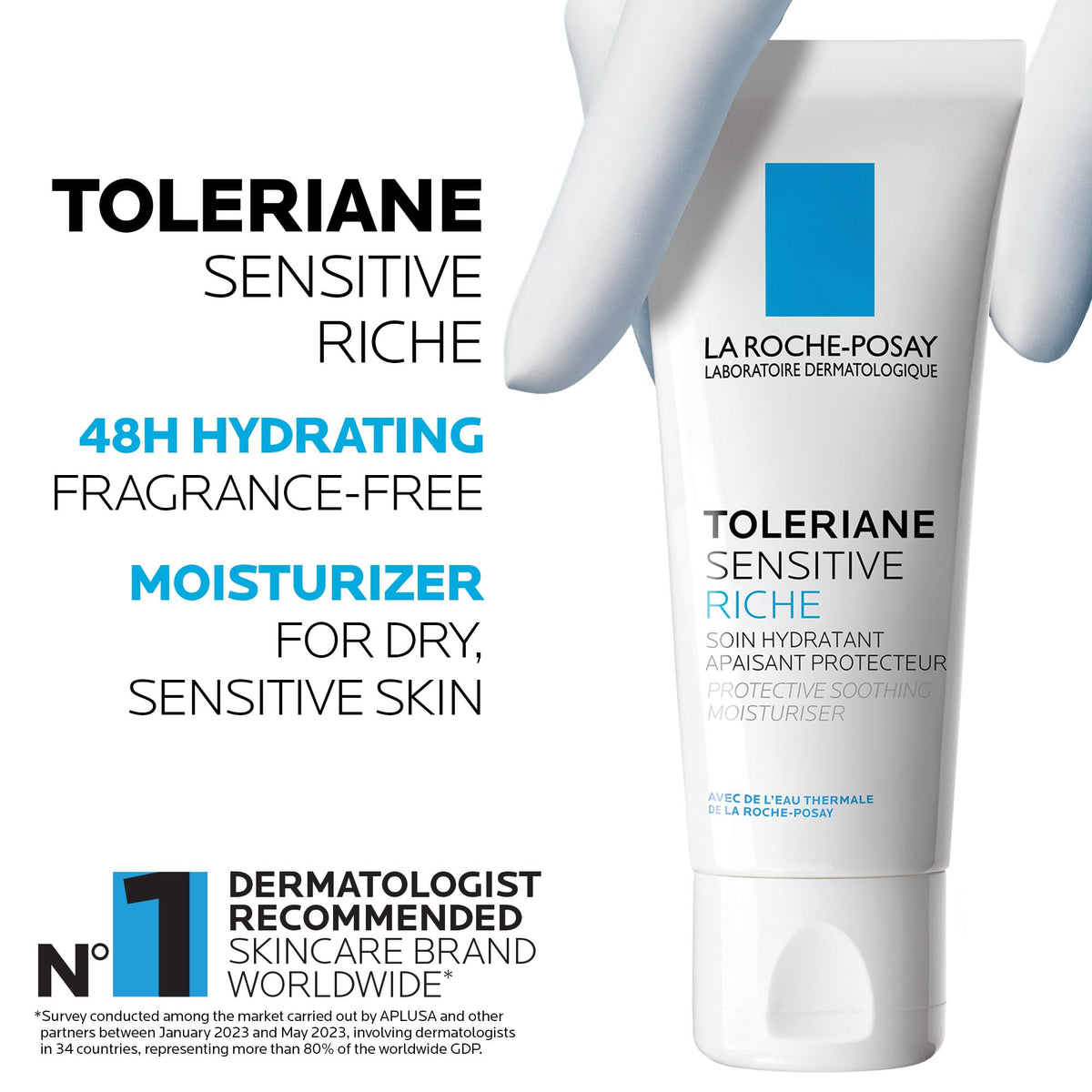 La Roche-Posay Face Moisturizer for Dry, Sensitive Skin, Toleriane Sensitive Rich Face Cream with Niacinamide & Ceramides, Alcohol Free, Fragrance Free & Recommended by Dermatologists, 40mL 🍁 All In One Marketplace Canada