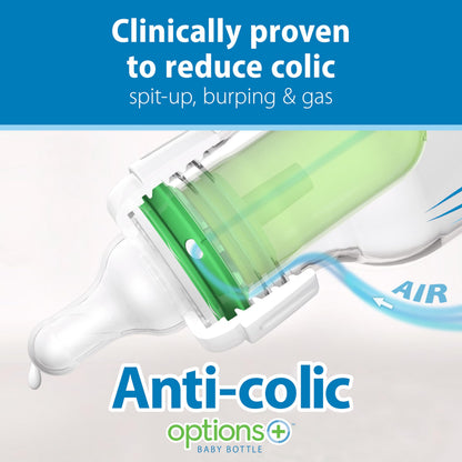 Dr. Brown's Natural Flow Anti-Colic Options+ Narrow Baby Bottle, 4 Ounce/120 ml 4 pack 🍁 All In One Marketplace Canada