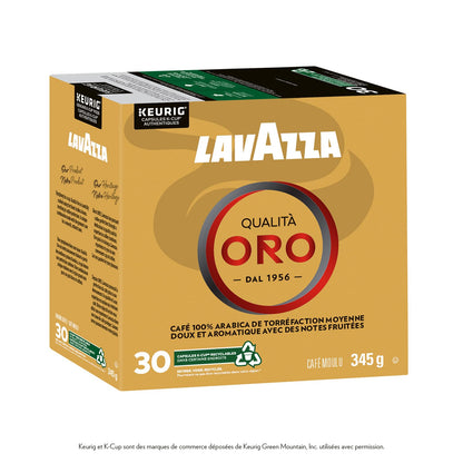 Lavazza Qualità Oro Medium Roast K-Cup Coffee Pods, 30 Count For Keurig Coffee Makers 🍁 All In One Marketplace Canada