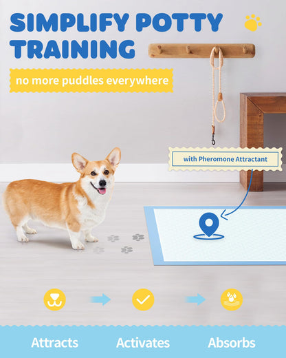 100-Pack X-Large Puppy Pads - 34'' x 28'' Pee Pads for Dogs Potty Training with Leak-Proof Quick-Dry Design, 6-Layer Dog Pee Pads with Extra Large Size 🍁 All In One Marketplace Canada
