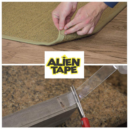 Alientape Nano Double Sided Tape Reusable Washable Transparent Traceless Multi-Purpose Adhesive Tape with Nano-Grip Technology for Indoor and Outdoor Mounting Tape As Seen On TV (Set of 3) 🍁 All In One Marketplace Canada