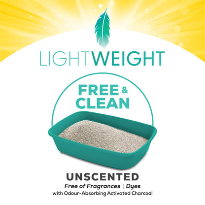 Tidy Cats Free & Clean Cat Litter, LightWeight Unscented Multi-Cat - 5.44 kg Box 🍁 All In One Marketplace Canada