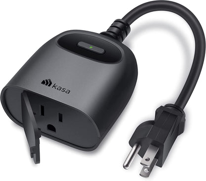 Kasa Smart Outdoor Smart Plug by TP-Link (KP401) - Single Port Smart Home WiFi Outlet, IP64 Weather Resistance, Works with Alexa and Google Home, 2.4GHz WiFi Required, No Hub Required, Black 🍁 All In One Marketplace Canada