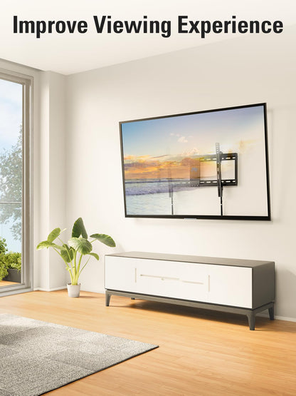 Mounting Dream TV Wall Mount for Most 37-75" TVs, Tilting TV Mount Low Profile up to VESA 600x400mm and 132 LBS Loading, Fits 16", 18", 24" Studs, Easy for TV Centering and Space Saving MD2268-LK 🍁 All In One Marketplace Canada