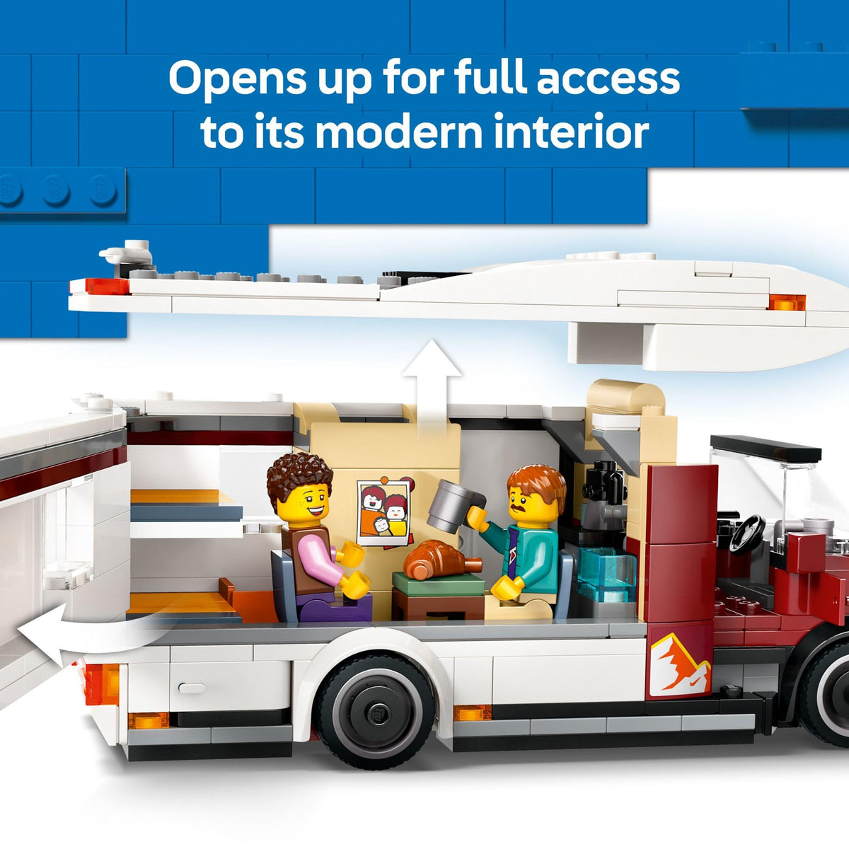 LEGO City Holiday Adventure Camper Van Building Toy Set - Vacation Toy for Kids, Boys and Girls, Ages 6+ - Includes 3 Minifigures and Accessories - Gift Idea for Birthdays and Holidays - 60454 🍁 All In One Marketplace Canada