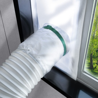 LOVIGA Window Seal for Portable Air Conditioner, 100% Sealing Effect AC Window Seal Vent Kit for Portable Air Conditioner Tumbler Dryer, 25x62~92cm Length Adjustable Waterproof 🍁 All In One Marketplace Canada