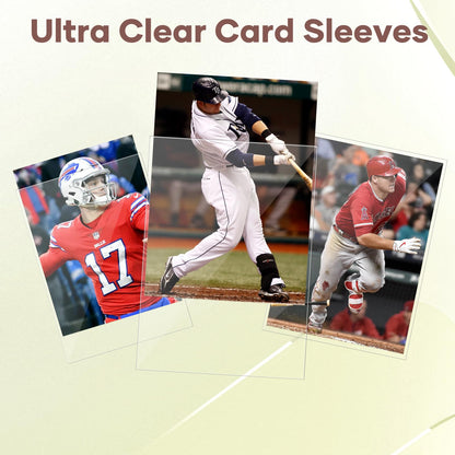 600 Counts Card Sleeves, Clear Trading Card Sleeves, Ultra Soft Hockey Cards Sleeves, Plastic Card Protector for Standard Cards Fit for MTG, Hockey, Sports, Game Cards 🍁 All In One Marketplace Canada