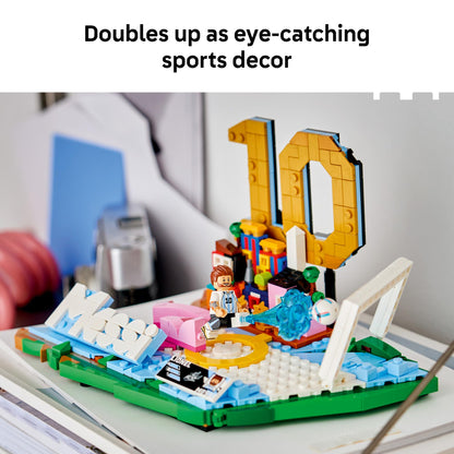 LEGO Editions Lionel Messi – Soccer Highlights - Building Set for Boys & Girls, Ages 10+ - Collectible Soccer Gift with Plaque - Kids Bedroom or Shelf Decor - 43011 🍁 All In One Marketplace Canada