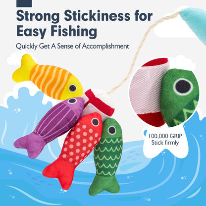 hahaland Montessori Toys for 1 Year Old - Toddler Toys for 1 2 Year Old Boys Girls Toy, Montessori Educational Baby Toy 6-12-18 Months, 10 in 1 Fishing Game with Baby Stacking Cups 🍁 All In One Marketplace Canada