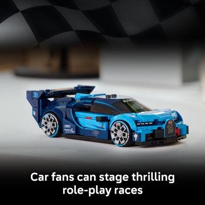 LEGO Speed Champions Bugatti Vision Gran Turismo Hyper Sports Car Building Toy for Kids & Gamers - Building Set W/Bugatti Driver Minifigure for Boys & Girls, Ages 9+ - Gift Idea for Birthdays - 77253 🍁 All In One Marketplace Canada