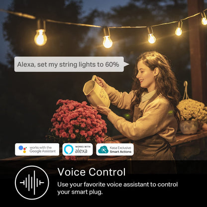 Kasa Smart Outdoor Smart Plug by TP-Link (KP401) - Single Port Smart Home WiFi Outlet, IP64 Weather Resistance, Works with Alexa and Google Home, 2.4GHz WiFi Required, No Hub Required, Black 🍁 All In One Marketplace Canada