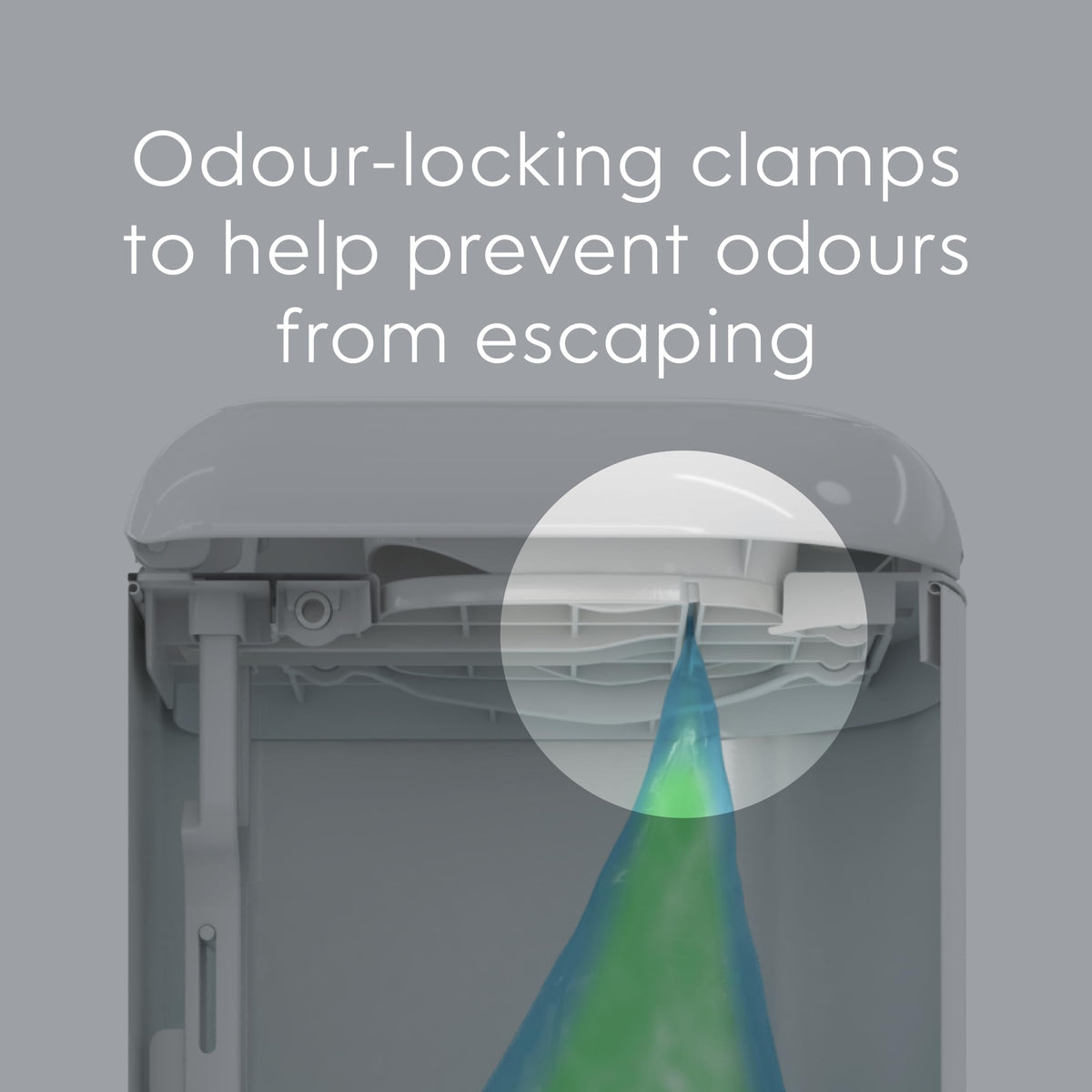 Diaper Genie Platinum Diaper Pail, White - Made in Durable Stainless Steel and Includes 1 Easy Roll Refill with 18 Bags 🍁 All In One Marketplace Canada