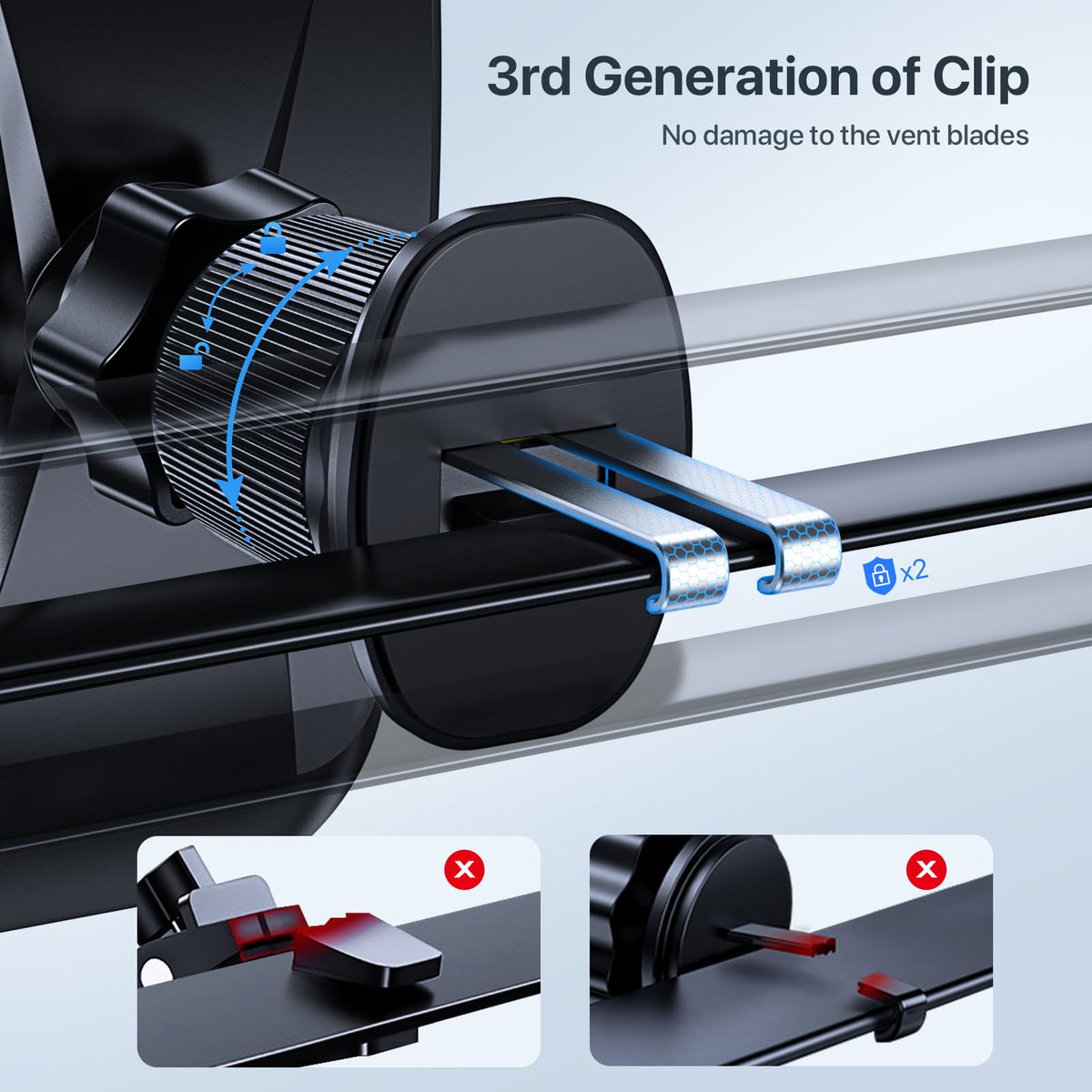 Miracase Car Phone Mount, [Upgraded Strong Military Grade Suction Cup] Long Arm Phone Holder for Car Dashboard Windshield Vent, Hands Free Cell Phone Holder Compatible with All Mobile Phones 🍁 All In One Marketplace Canada