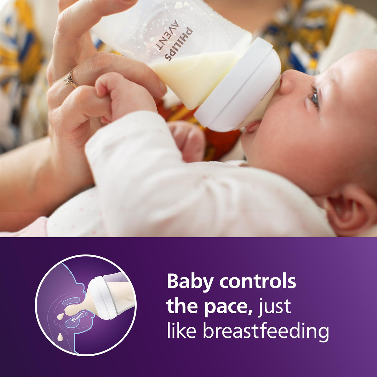 Philips Avent Natural Baby Bottles with Natural Response Nipples (Medium Flow, Flow 3), 9oz, 3-pack, SCY903/03 🍁 All In One Marketplace Canada