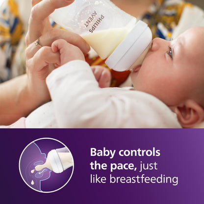 Philips Avent Natural Baby Bottles with Natural Response Nipples (Medium Flow, Flow 3), 9oz, 3-pack, SCY903/03 🍁 All In One Marketplace Canada