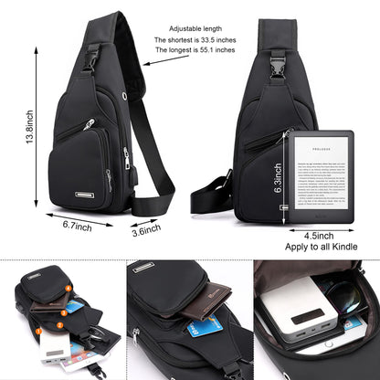 Sling Shoulder Bag Crossbody Backpack for Men Women Waterproof Hiking Daypack Multipurpose Cross Body Chest Bag for Outdoor Walking Travel 🍁 All In One Marketplace Canada