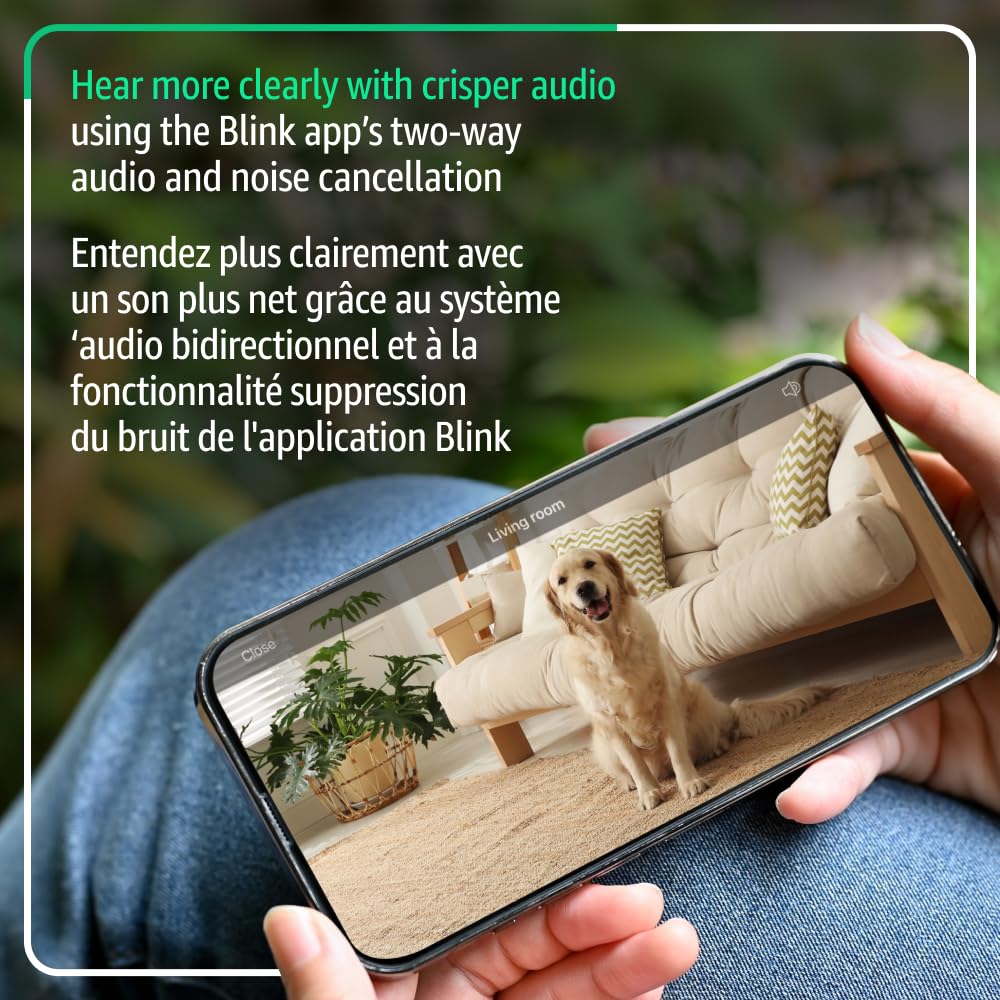 Blink Mini 2K+ (newest model) – Plug-in Home & Pet Security Camera with 2K video resolution, colour night vision, enhanced audio, motion detection – 2 cameras (White) 🍁 All In One Marketplace Canada