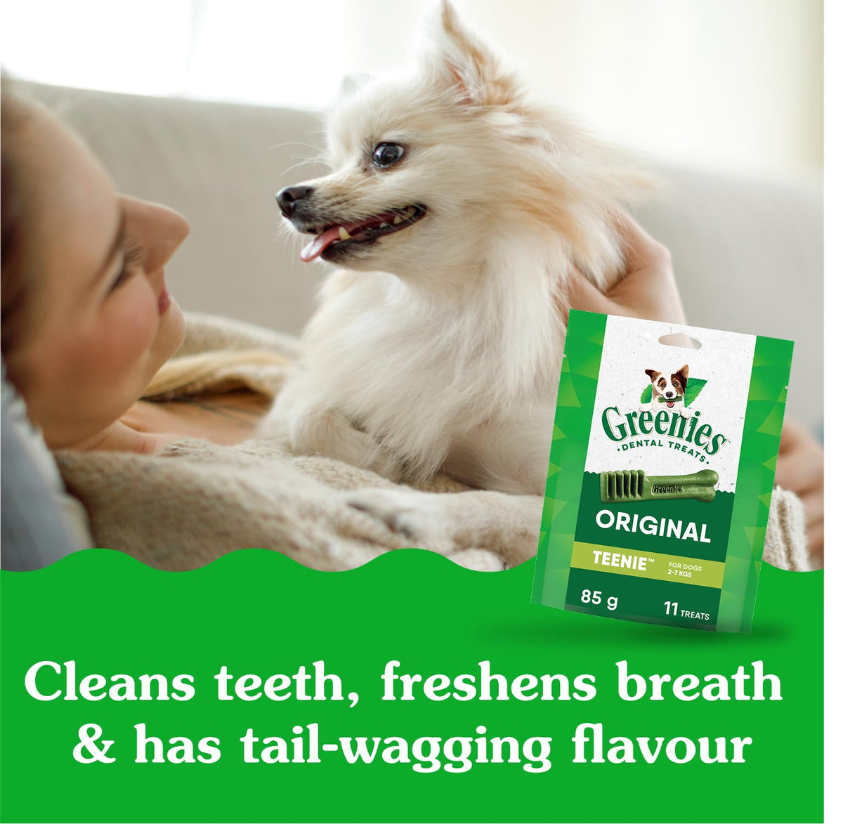 GREENIES Dog Treats Original Teenie Natural Dental Care, (130 Treats) 36oz. Pack 🍁 All In One Marketplace Canada