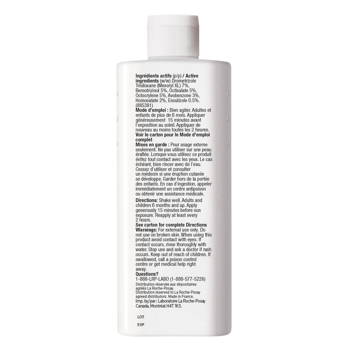 La Roche-Posay Anthelios Ultra Fluid Body Sunscreen Broad Spectrum SPF 50+, Reef Safe, Non-Greasy Matte Finish, 80 Min Water & Sweat Resistant, Fragrance Free, Dermatologist Recommended, 125ML 🍁 All In One Marketplace Canada