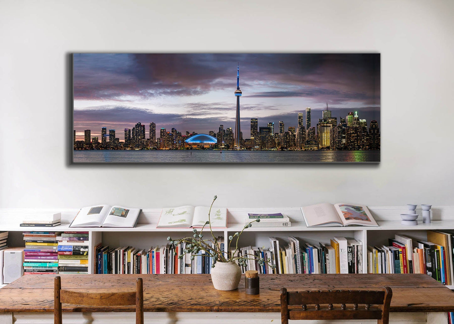 Wall Art Sunset of Toronto, CN tower, Roger Center