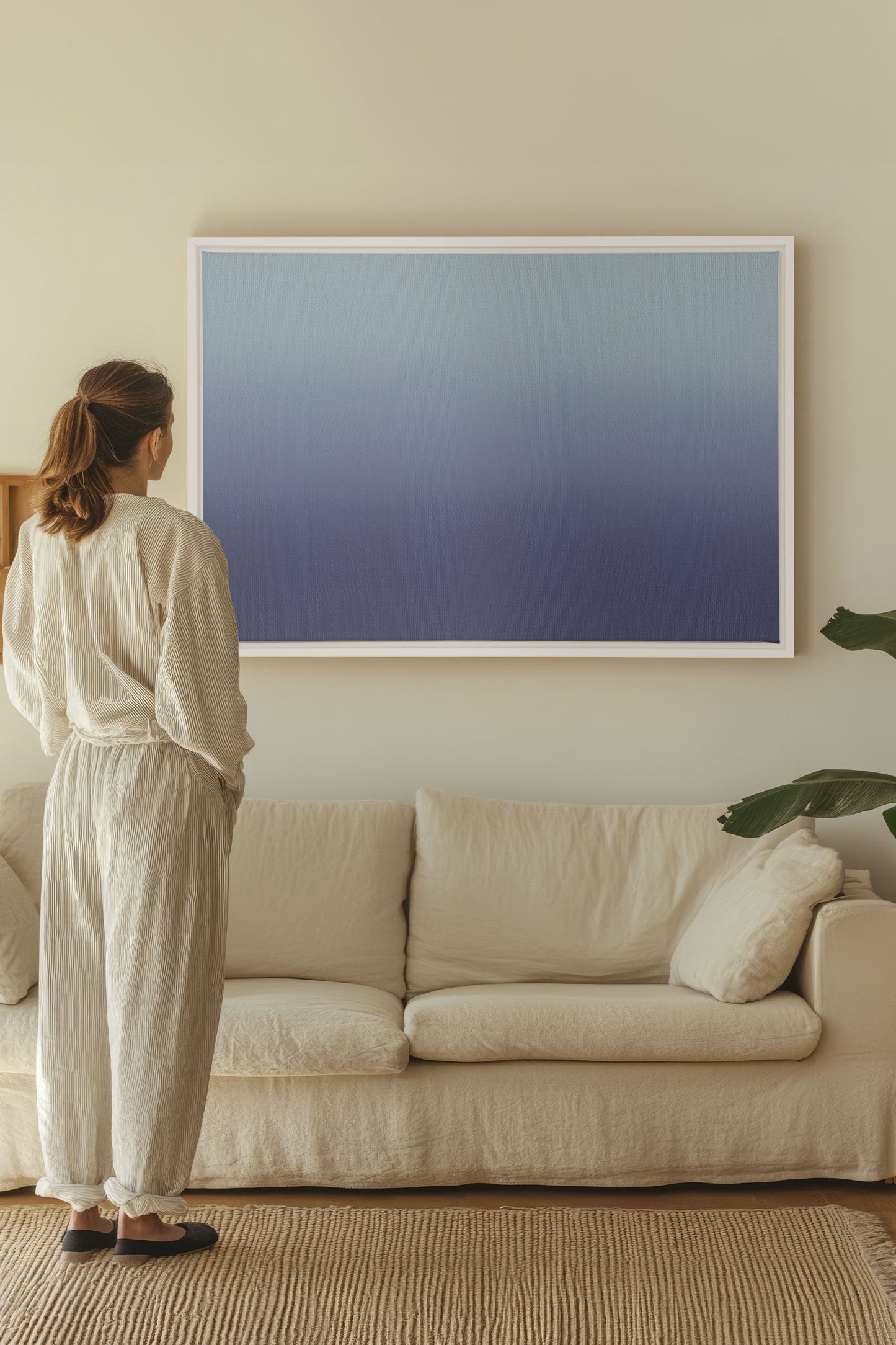 REFLET NOCTURNE, Oeuvre sur toile étirée