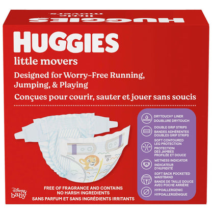 Huggies Size 6 Diapers, Little Movers Baby Diapers, Size 6 (35+ lbs), 108 Count 🍁 All In One Marketplace Canada
