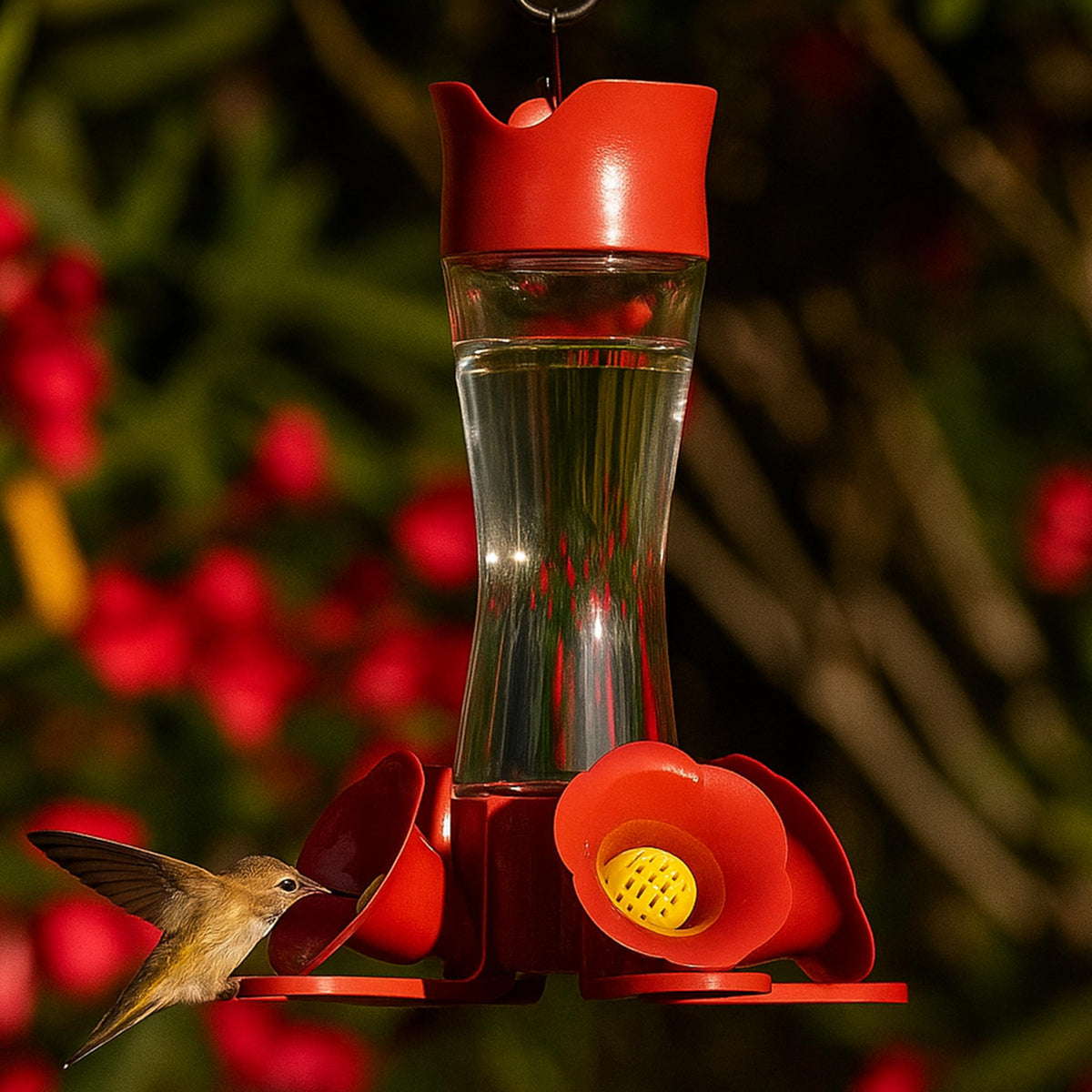 Perky-Pet 203CPBN Outdoor Pinch Waist Glass Garden Décor Hummingbird Feeder 🍁 All In One Marketplace Canada