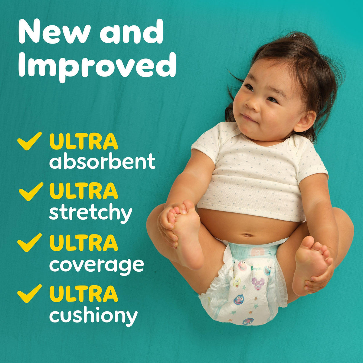 Pampers Baby Dry Ultra Diapers, Size 5 (20-37 lbs), 138 Count, Absorbent Disposable Diapers 🍁 All In One Marketplace Canada