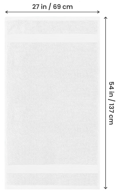 Utopia Towels Premium 100% Combed Ring Spun Cotton Bath Towels, Ultra Soft and Highly Absorbent, 27 by 54 inches, Large Bath Towels, 4 Pack, White 🍁 All In One Marketplace Canada