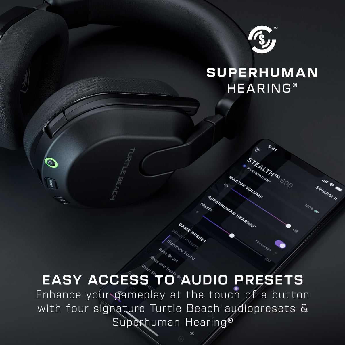 Turtle Beach Stealth 600 Wireless Multiplatform Amplified Gaming Headset for Xbox Series X|S, Xbox One, PC, PS5, PS4, Nintendo Switch, & Mobile – Bluetooth, 80-Hr Battery, Noise-Cancelling Mic – Black 🍁 All In One Marketplace Canada
