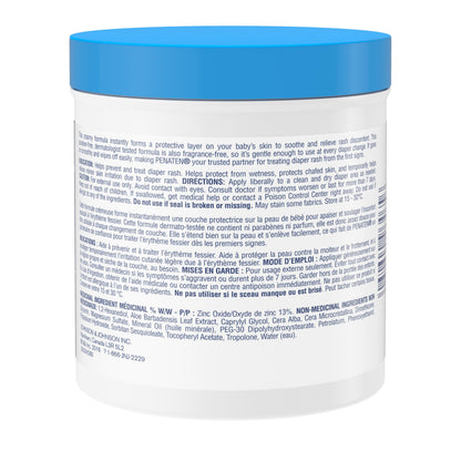 Penaten Medicated Diaper Rash Cream with 13% Zinc Oxide for Baby and Adult Essentials - Soothes, Heals & Protects Sore Skin, Paraben-Free, Fragrance-Free, Dermatologist Tested - 454 Grams 🍁 All In One Marketplace Canada