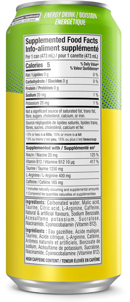 Cellucor C4 Performance Energy Drink, Jolly Rancher Green Apple, Carbonated Sugar Free Drink with no Artificial Colours or Dyes, 473mL, 12 count 🍁 All In One Marketplace Canada