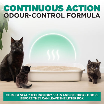 Arm & Hammer Clump & Seal Slide Clay Cat Litter, Non-Stop Odour Control, 12.7kg, 7 Days of Odour Control, Dust Free, Clumping Litter (Pack of 1) 🍁 All In One Marketplace Canada