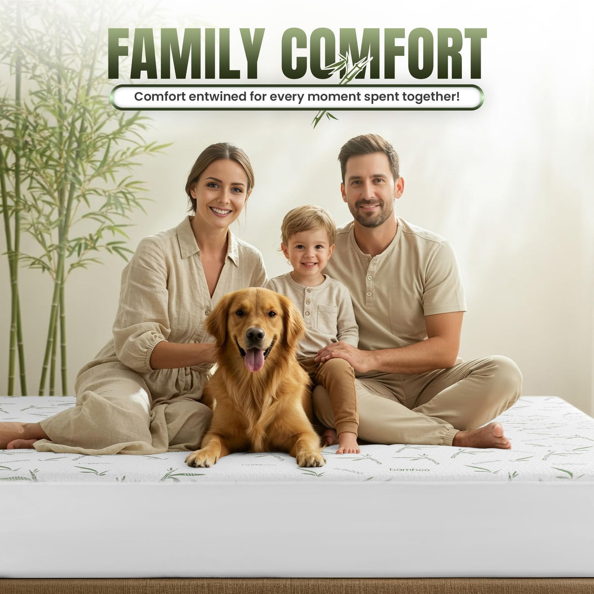 Utopia Bedding Waterproof Mattress Protector Twin Size, Bamboo Viscose Mattress Cover 200 GSM, Fits 15 Inches Deep, Breathable, Fitted Style with Stretchable Pockets 🍁 All In One Marketplace Canada