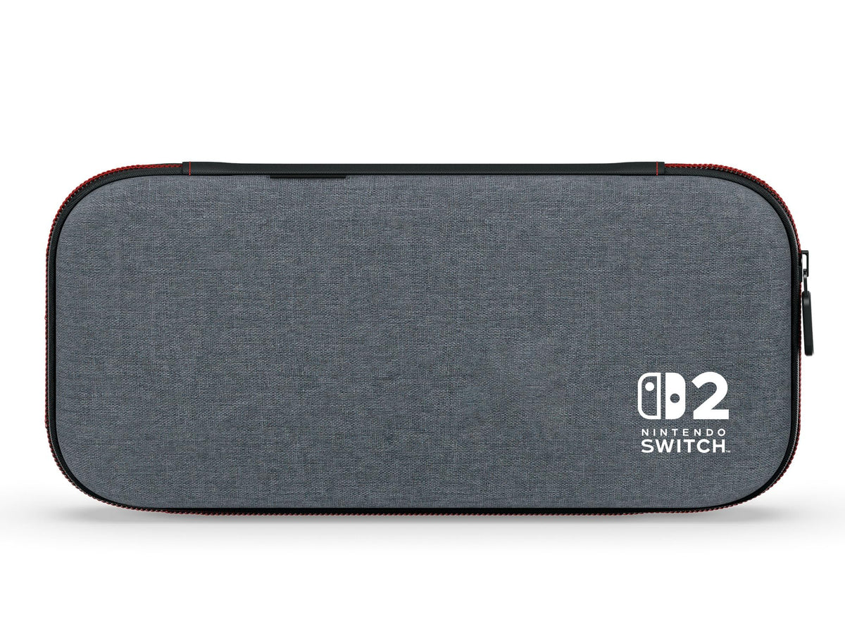 PowerA Slim Case for Nintendo Switch 2 - Dark Heather Grey, Officially Licensed, Protective Case, Holds 10 Game Cards, Padded Screen Protector, Built-in Play Stand 🍁 All In One Marketplace Canada