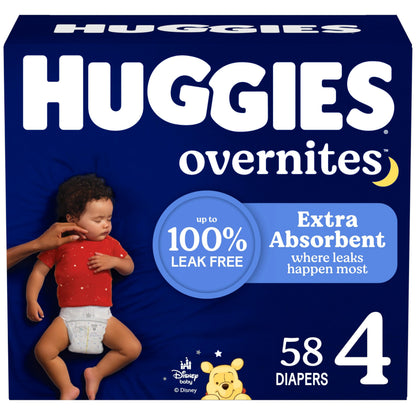Huggies Overnites Size 4 Overnight Diapers (22-37 lbs), 58 Ct 🍁 All In One Marketplace Canada
