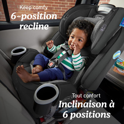 Graco 4Ever All-in-One Convertible Car Seat, 4-in-1 Baby to Big Kid Car Seat from 1.8-54 kg (4-120 lb), ProtectPlus Engineered, Chelsea 🍁 All In One Marketplace Canada