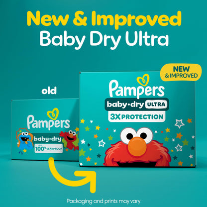 Pampers Baby Dry Ultra Diapers, Size 4 (22-37 lbs), 156 Count, Absorbent Disposable Diapers 🍁 All In One Marketplace Canada