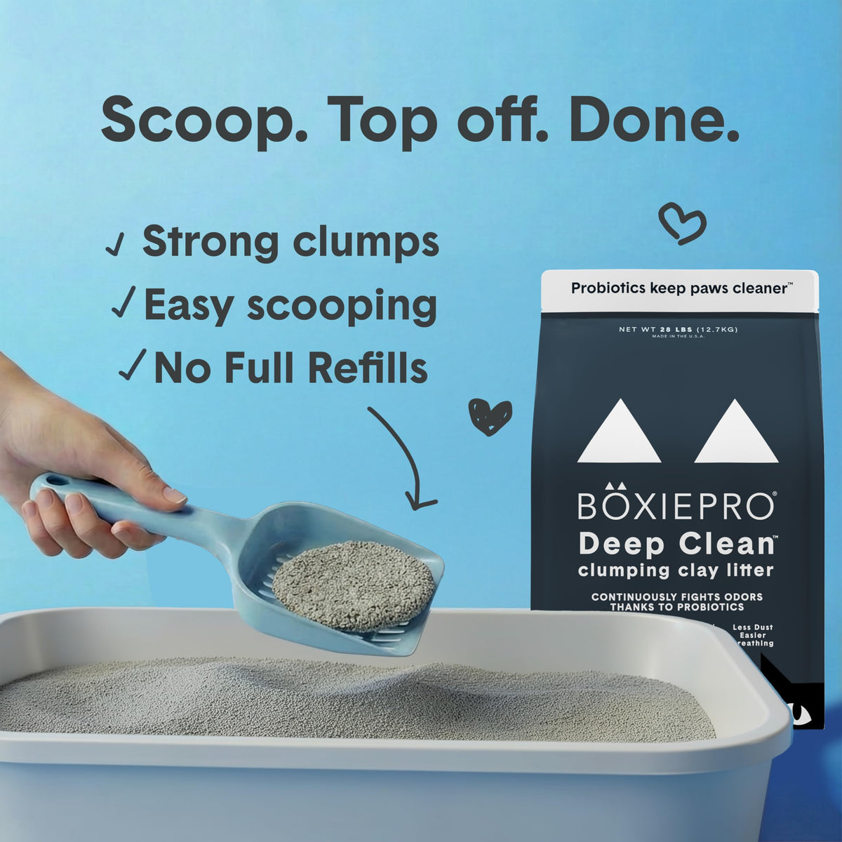 Boxie® Probiotic Cat Litter 40 Day Natural Odor Control, 16lb Clumping Kitty Litter (Clay) 🍁 All In One Marketplace Canada