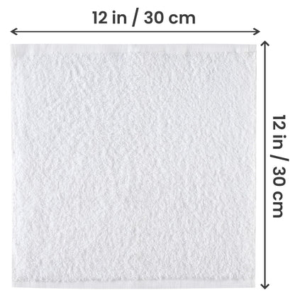 Utopia Towels - Cotton Washcloths Set - 100% Ring Spun Cotton, Premium Quality Flannel Face Cloths, Highly Absorbent and Soft Feel Fingertip Towels (24 Pack, White) 🍁 All In One Marketplace Canada