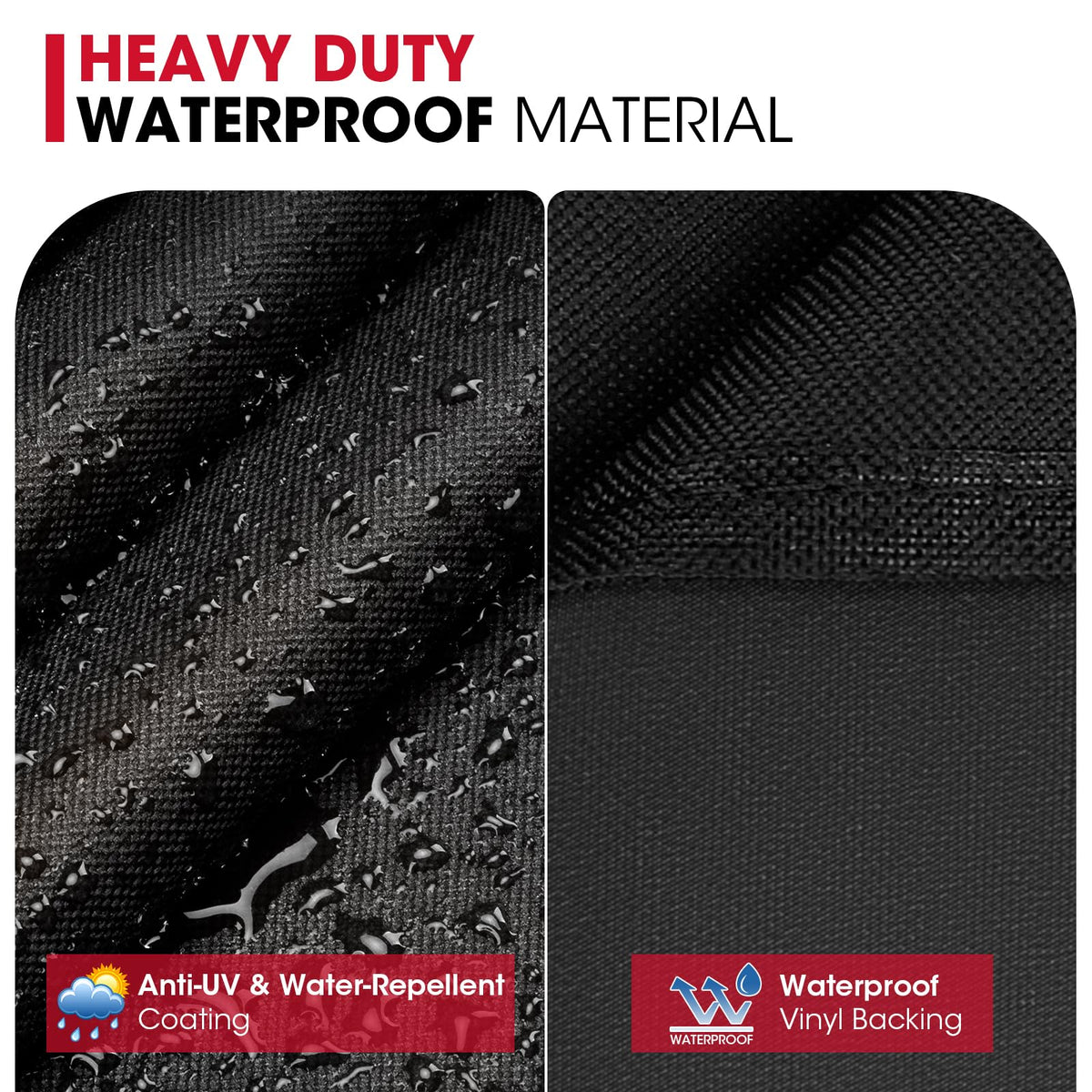 UNICOOK BBQ Cover 55 Inch, Heavy Duty Waterproof Housse BBQ, Special Fade and UV Resistant Outdoor Barbecue Grill Cover, Barbecue Accessories Compatible for Weber Char-Broil Brinkmann and More 🍁 All In One Marketplace Canada
