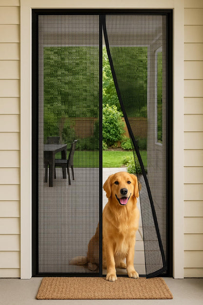 Magnetic Screen Door, Heavy Duty Fiberglass Moustiquaire Magnétique, Screen Mesh with Automatic Block Closure, Walk Through Easily for Kids Pets,Fits Door Size up to 36-38" W x 80" H 🍁 All In One Marketplace Canada